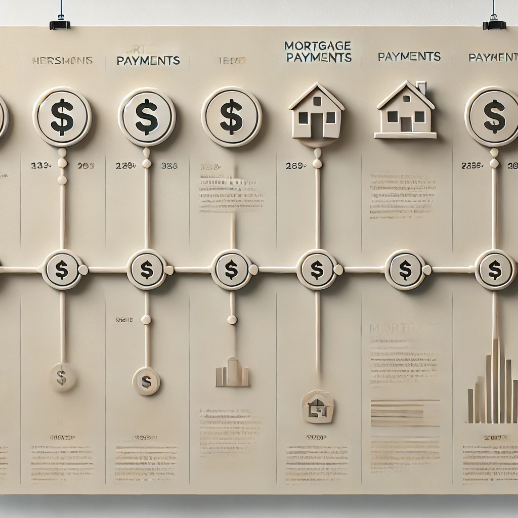 Biweekly timeline chart